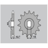 Pignon PBR acier standard - 428 2105 9 18NC | Oxmoto