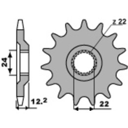 Pignon PBR acier standard - 520 405 15 18NC | Oxmoto