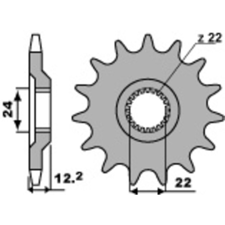Pignon PBR acier standard - 520 405 15 18NC | Oxmoto