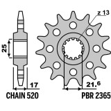 Pignon PBR acier standard - 520 2365 15 18NC | Oxmoto