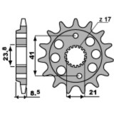 Pignon PBR acier standard - 520 2071 13 18NC | Oxmoto