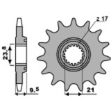 Pignon PBR acier standard - 520 2134 15 18NC | Oxmoto