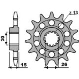 Pignon PBR acier standard - 520 2199 17 18NC | Oxmoto