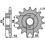 Pignon PBR acier standard - 520 495 15 18NC | Oxmoto