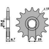 Pignon PBR acier standard - 520 2168 15 18NC | Oxmoto