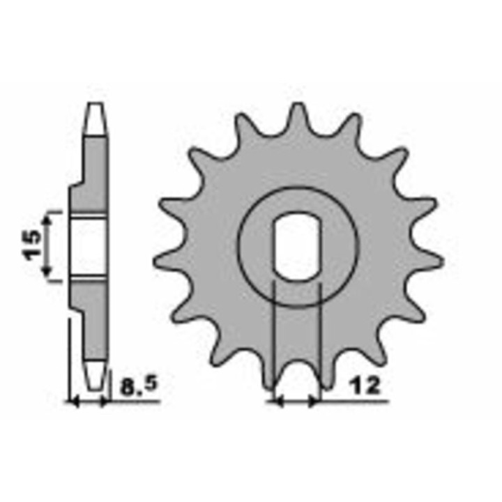 Pignon PBR acier standard - 415 2240 10 18NC | Oxmoto