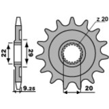 Pignon PBR acier standard - 520 2146 12 18NC | Oxmoto
