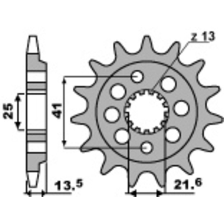 Pignon PBR acier standard - 520 2099 14 18NC | Oxmoto