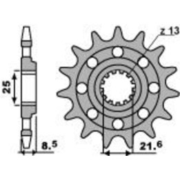 Pignon PBR acier standard - 520 2179 15 18NC | Oxmoto