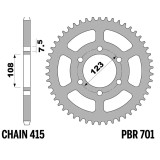 Couronne PBR acier standard - 415 701 50 F | Oxmoto