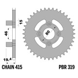 Couronne PBR acier standard - 415 319 48 F | Oxmoto