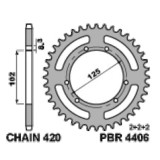 Couronne PBR Acier Standard - 420 4406 65 F | Oxmoto