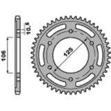 Couronne PBR alu standard - 520 4530 44 LD | Oxmoto