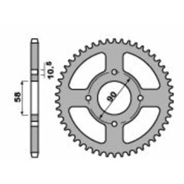 Couronne PBR acier standard - 520 4668 39 C45 | Oxmoto