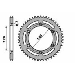 Couronne PBR Acier Standard - 428 805 50 F | Oxmoto