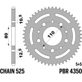 Couronne PBR Acier Renforcé - 525 4350 45 C45T | Oxmoto