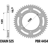 Couronne PBR Acier Renforcé - 525 4454 42 C45T | Oxmoto