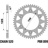 Couronne PBR acier standard - 520 899 46 C45 | Oxmoto