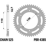 Couronne PBR Acier Renforcé - 525 4385 50 C45T | Oxmoto