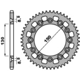 Couronne PBR acier standard - 520 4308 41 C45 | Oxmoto