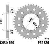 Couronne PBR acier standard - 520 856 41 C45 | Oxmoto