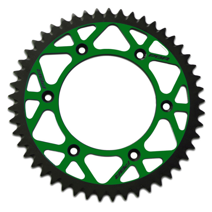 Couronne PBR alu Twin color - 520 489 49 TC7 | Oxmoto