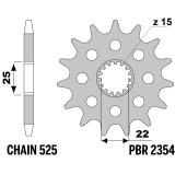 Pignon PBR acier standard - 525 2354 15 18NC | Oxmoto