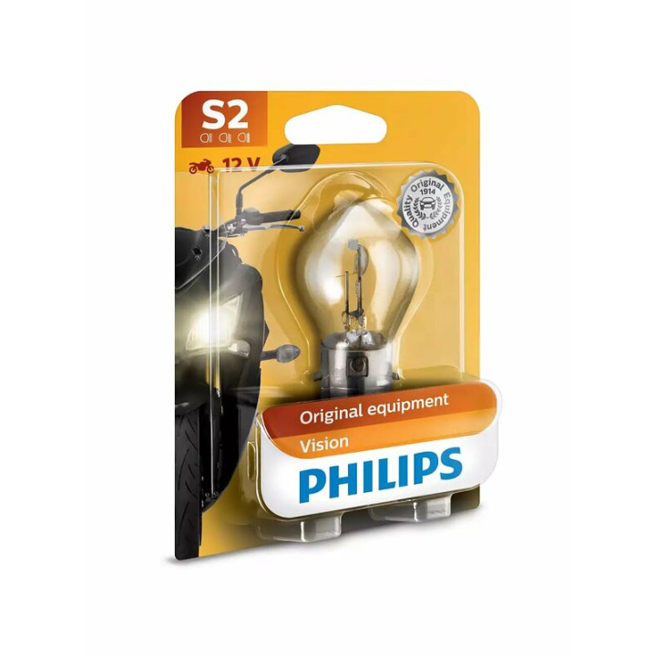 Ampoule PHILIPS S2 Vision Moto 12V/35/35W - x1 | Oxmoto