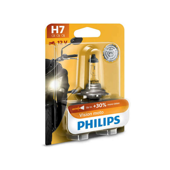 Ampoule PHILIPS H7 Vision Moto 12V/55W - x1 | Oxmoto