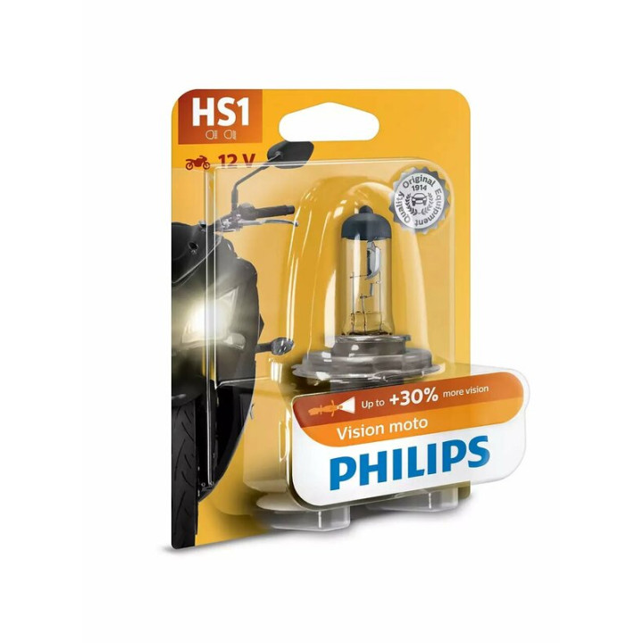 Ampoule PHILIPS HS1 Vision Moto 12V/35/35W - x1 | Oxmoto