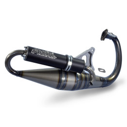 Pot d'échappement Polini Team 4 Aluminium noir - Yamaha 200.0406