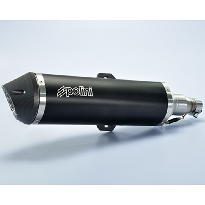 Silencieux Polini Aluminium noir - Piaggio | Oxmoto