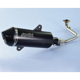 Pot d'échappement Polini Maxi-Scooter Aluminium noir - SYM