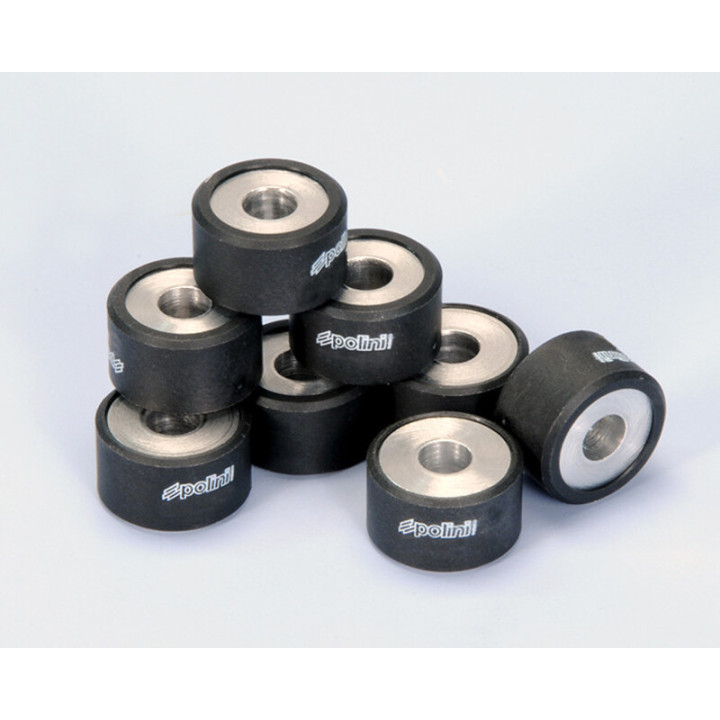 Jeu de galets Polini 25x14,8mm 16,2gr - 8 pièces | Oxmoto