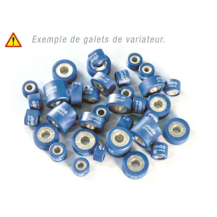 Jeu de galets Polini 26,1x19mm 20,2gr - 8 pièces | Oxmoto