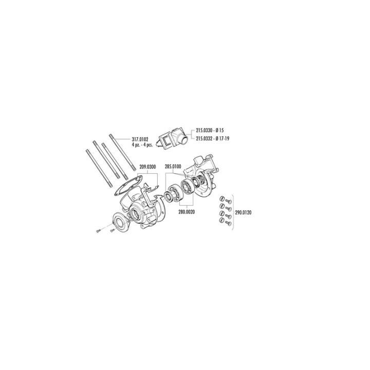 Vilebrequin complet Polini 170.0010 | Oxmoto