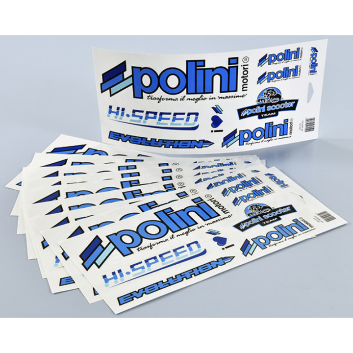 Autocollants Polini Blue Line | Oxmoto
