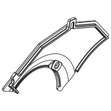 Couvercle moteur en plastique Polini E-P3 OEM gauche