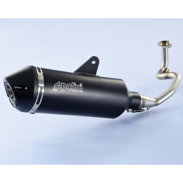 Pot d'échappement Polini Maxi-Scooter Aluminium noir - Vespa