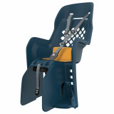 Siège enfant de vélo arrière Polisport Joy CFS fixation porte-bagages - denim/jaune