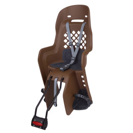 Siège enfant de vélo arrière Polisport Joy FF 29" fixation cadre - marron/gris foncé