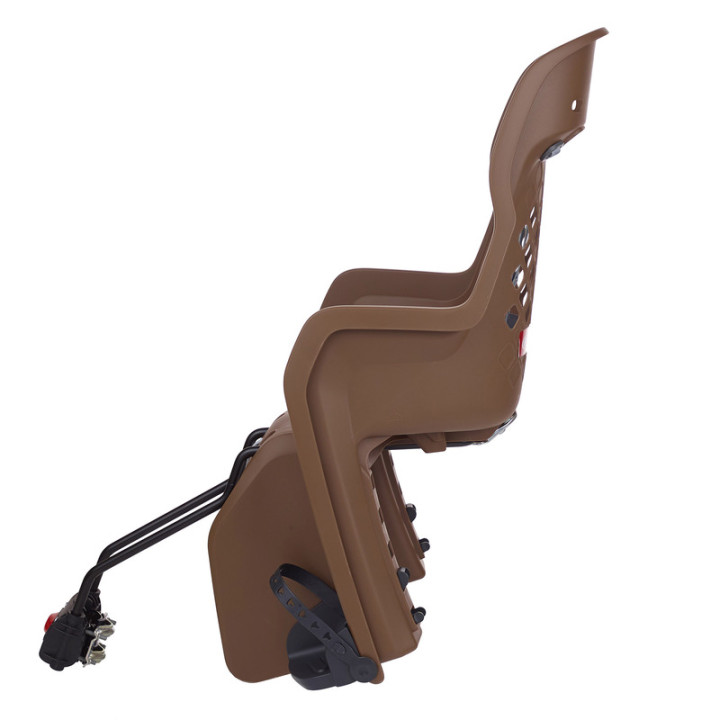 Siège enfant de vélo arrière Polisport Joy FF 29" fixation cadre - marron/gris foncé