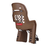 Siège enfant de vélo arrière Polisport Joy FF 29" fixation cadre - marron/gris foncé