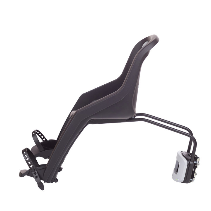 Siège enfant de vélo avant Polisport Bubbly Mini Plus FF fixation cadre - noir/gris foncé