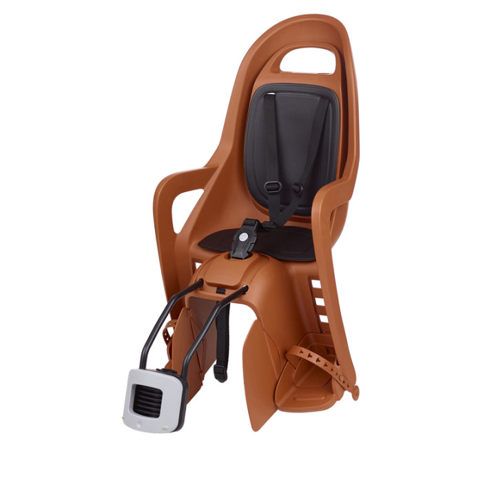 Siège enfant de vélo arrière Polisport Groovy Maxi FF fixation cadre - caramel/noir