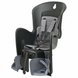 Siège enfant de vélo arrière Polisport Bilby Maxi CFS fixation porte-bagages - noir/gris foncé