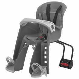Siège enfant de vélo avant Polisport Bilby Junior FF fixation cadre - gris foncé/argent