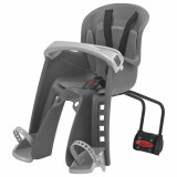 Siège enfant de vélo avant Polisport Bilby Junior FF fixation cadre - gris foncé/argent