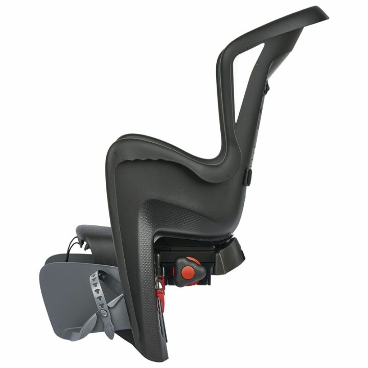 Siège enfant de vélo arrière Polisport Bilby Maxi CFS fixation porte-bagages - noir/gris foncé