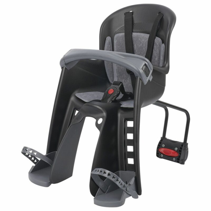 Siège enfant de vélo avant Polisport Bilby Junior FF fixation cadre - noir/gris foncé